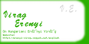 virag erenyi business card